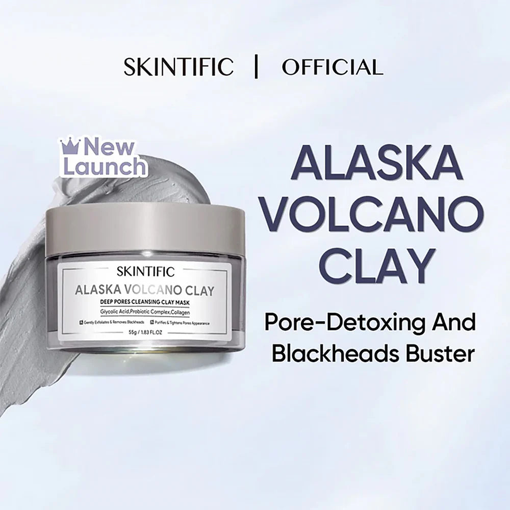 Skintific Alaska Volcano Deep Pores Cleansing Clay Mask 55g