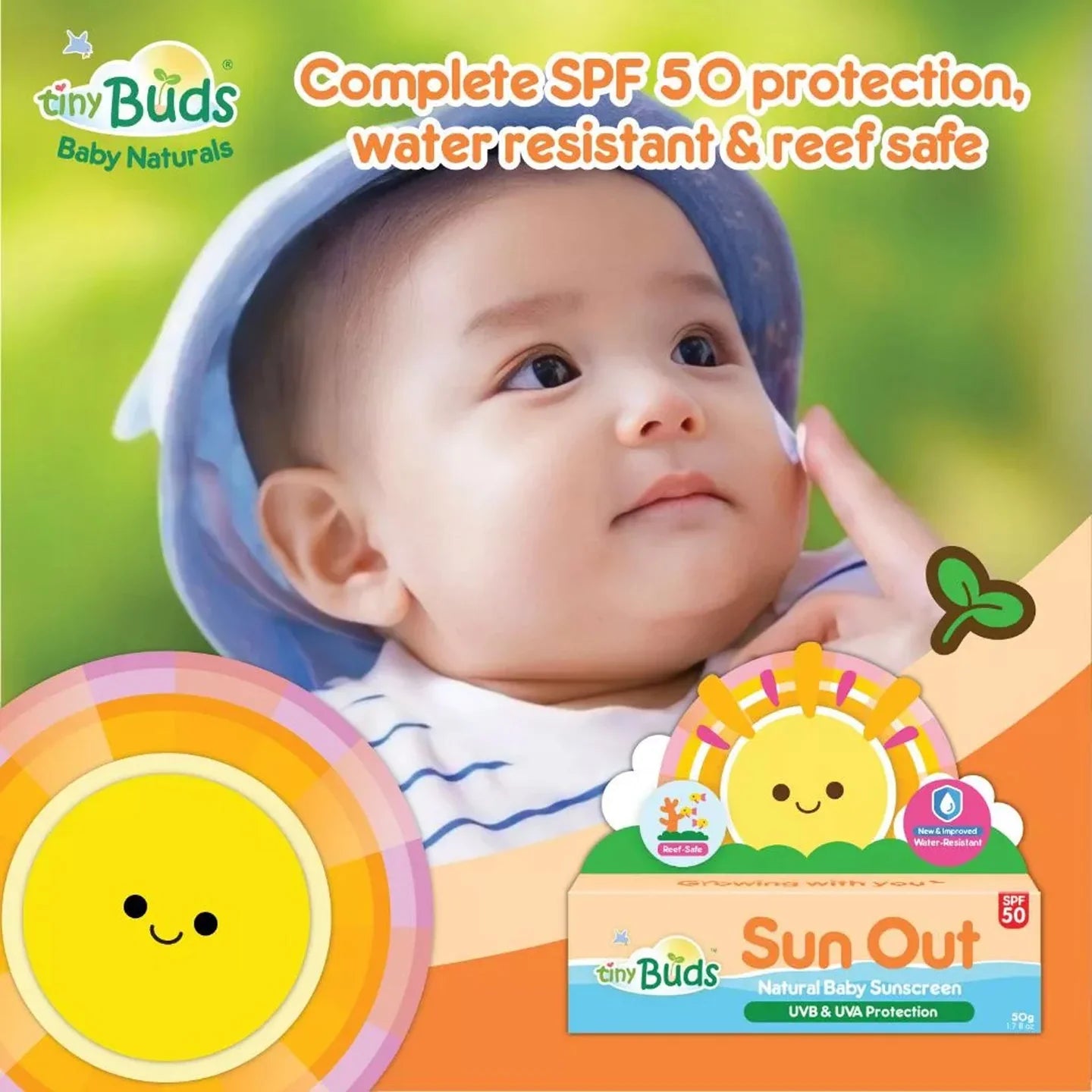 Tiny Buds Sun Out Natural Baby Sunscreen SPF 50