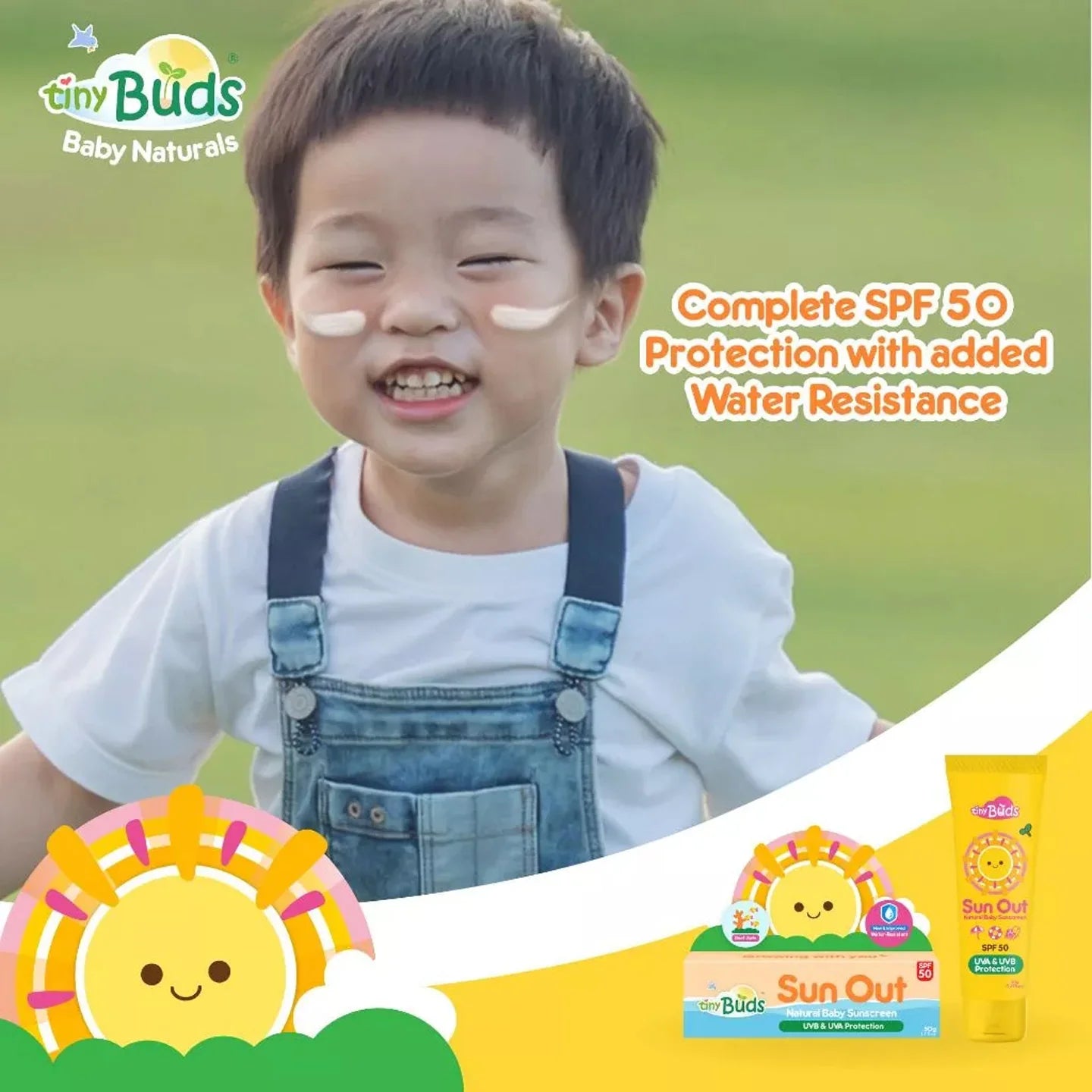 Tiny Buds Sun Out Natural Baby Sunscreen SPF 50