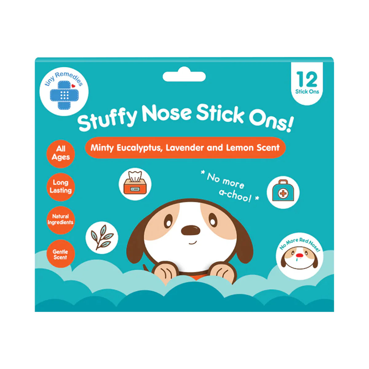 Tiny Buds Stuffy Nose Stick Ons (12 Stickers)