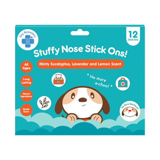 Tiny Buds Stuffy Nose Stick Ons (12 Stickers)