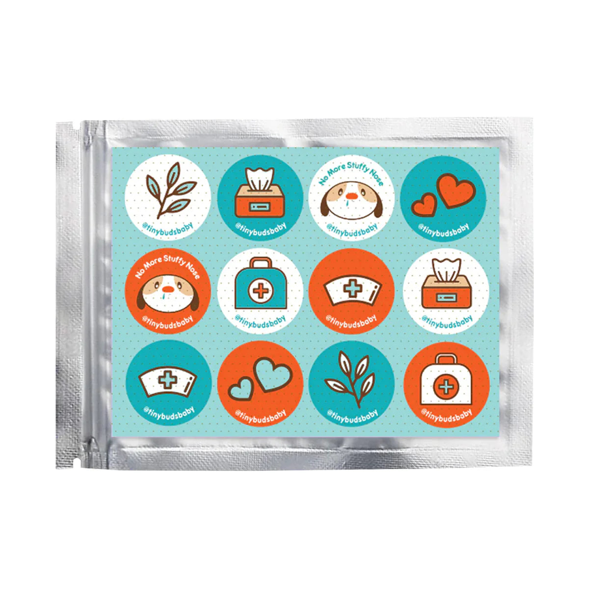 Tiny Buds Stuffy Nose Stick Ons (12 Stickers)