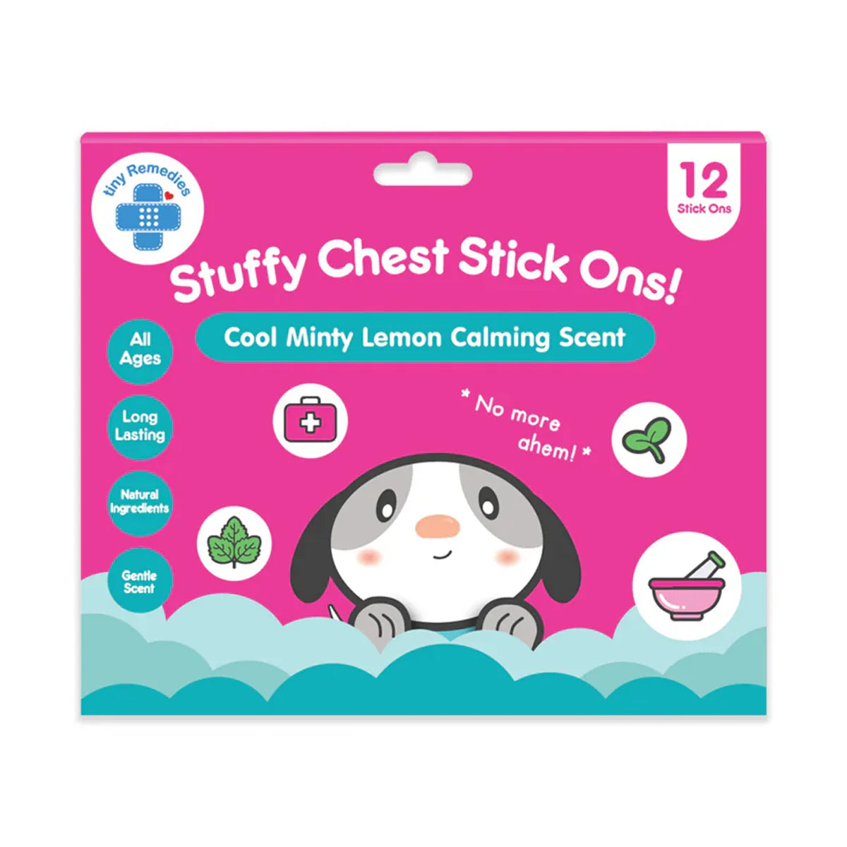 Tiny Buds Stuffy Chest Stick Ons (12 Stickers)