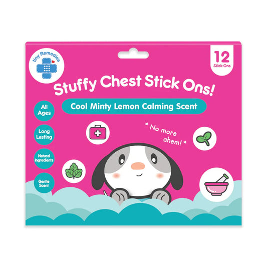 Tiny Buds Stuffy Chest Stick Ons (12 Stickers)