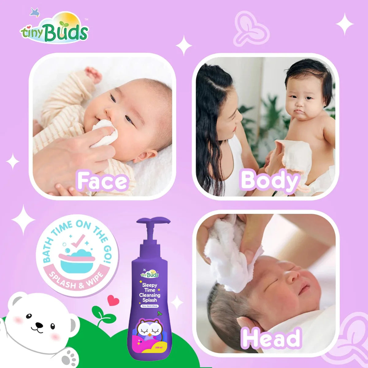 Tiny Buds Sleepy Time Cleansing Splash 350ml