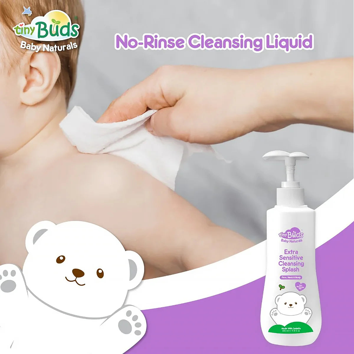 Tiny Buds Extra Sensitive Cleansing Splash 350ml
