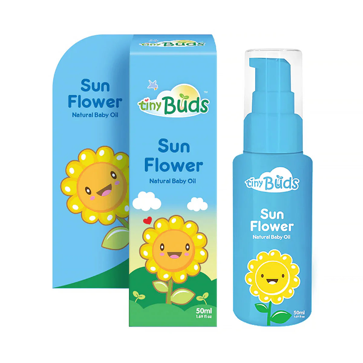 Tiny Buds Natural Sunflower Baby Oil (50ml)