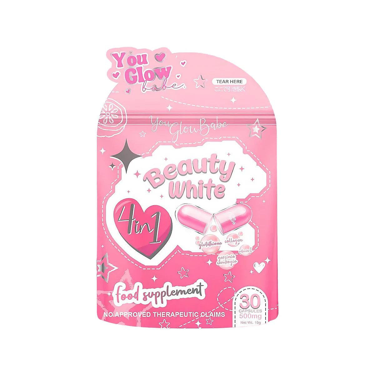 You Glow Babe Beauty White Glutathione Capsules – Serene Beauty Essence