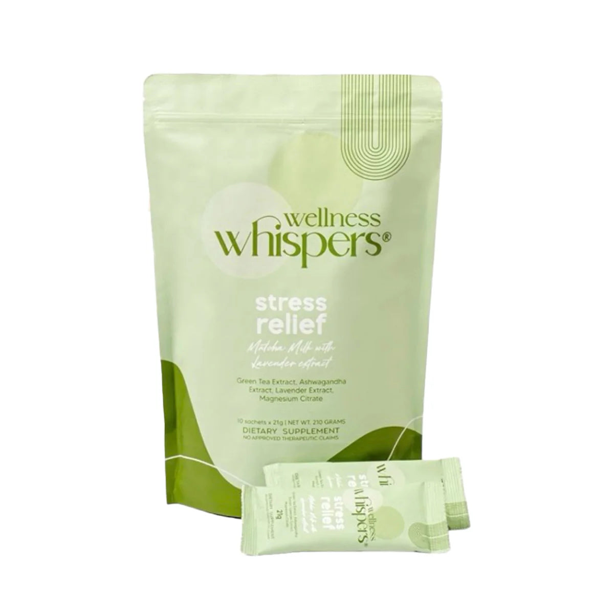 Wellness Whispers Stress Relief Matcha Milk with Lavender Extract