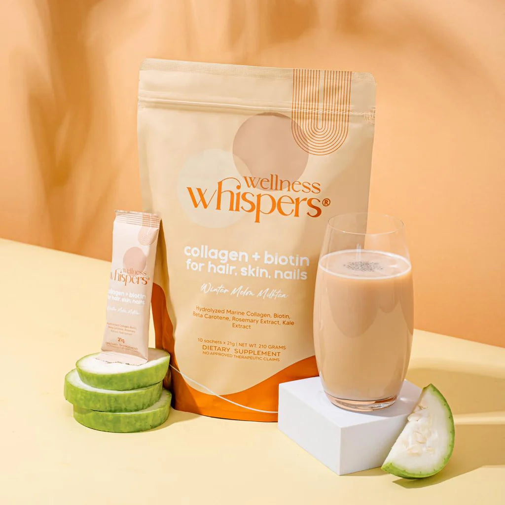 Wellness Whispers Collagen + Biotin Winter Melon Milk Tea