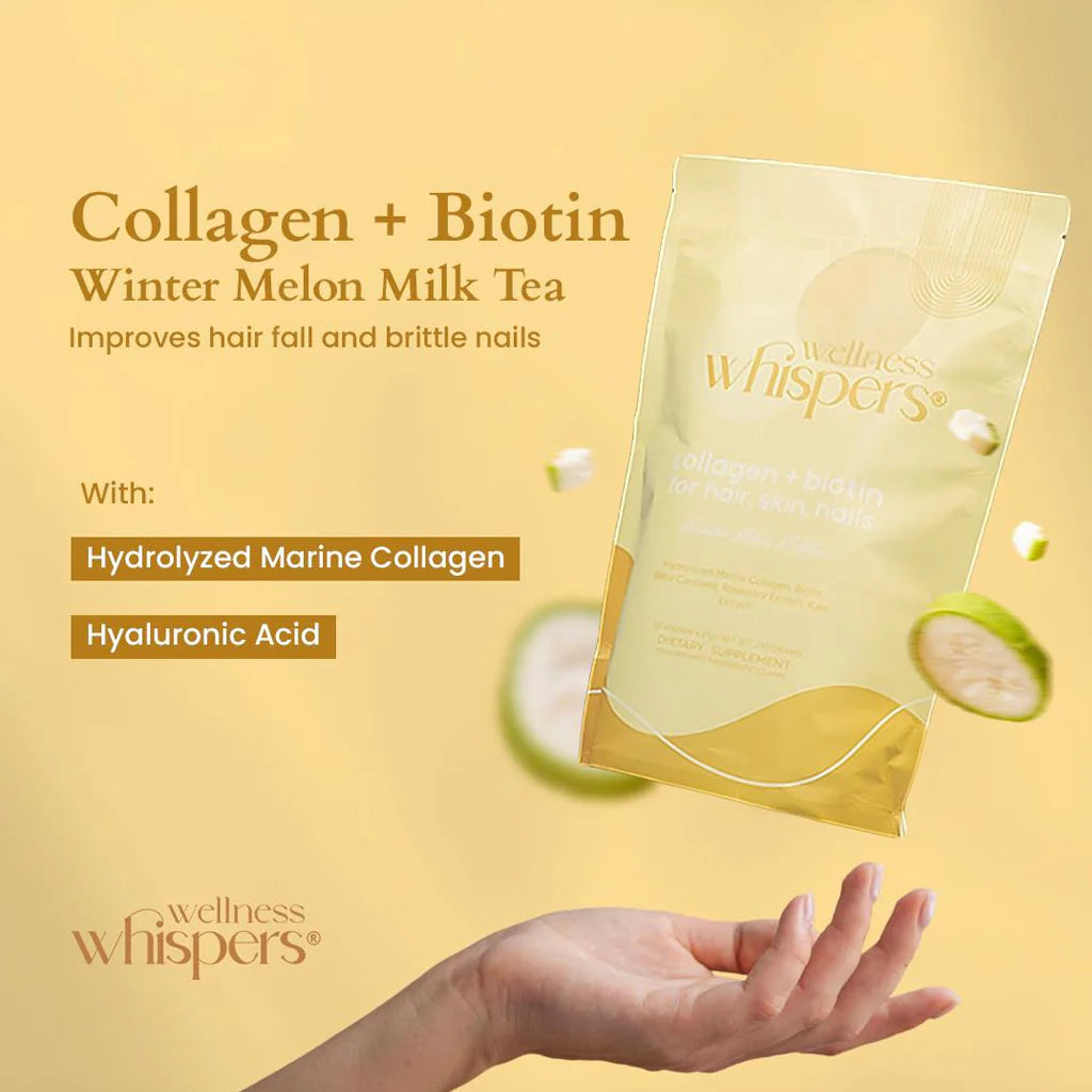 Wellness Whispers Collagen + Biotin Winter Melon Milk Tea