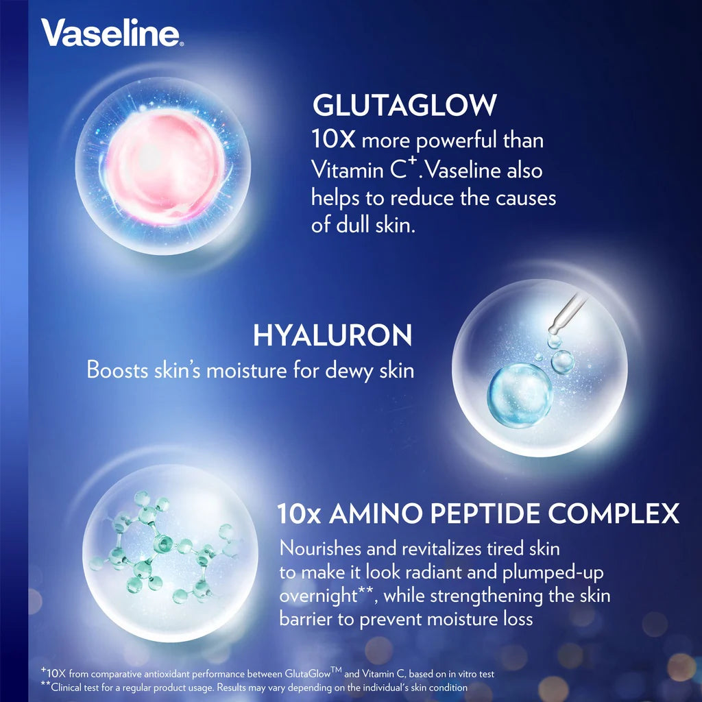 Vaseline Gluta-Hya Serum Burst Lotion Overnight Radiance Repair 300ml