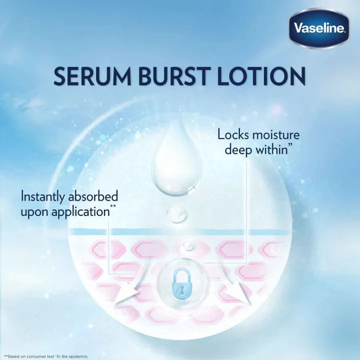 Vaseline Gluta-Hya Serum Burst UV Lotion Flawless Bright 300ml