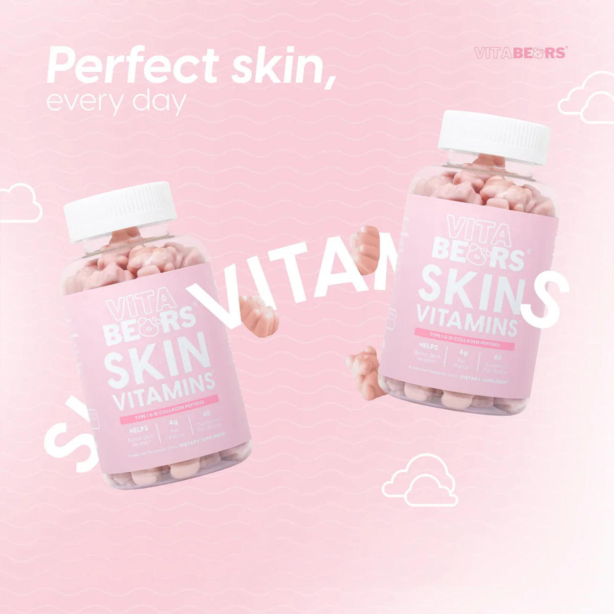 Vitabears Skin Vitamins 60 Gummies