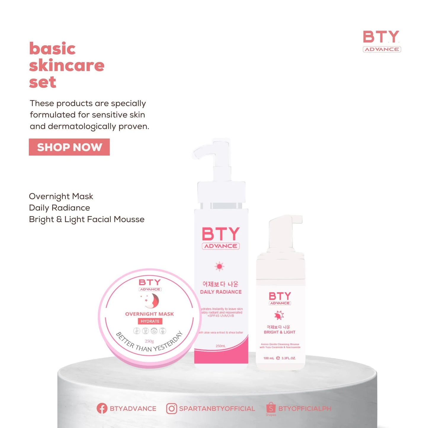 BTY Basic Skincare Set