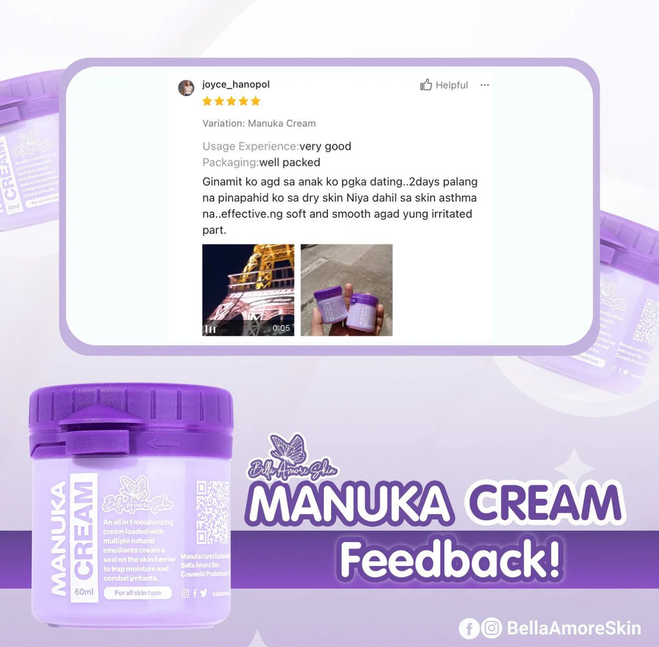 Bella Amore Skin Manuka CReam