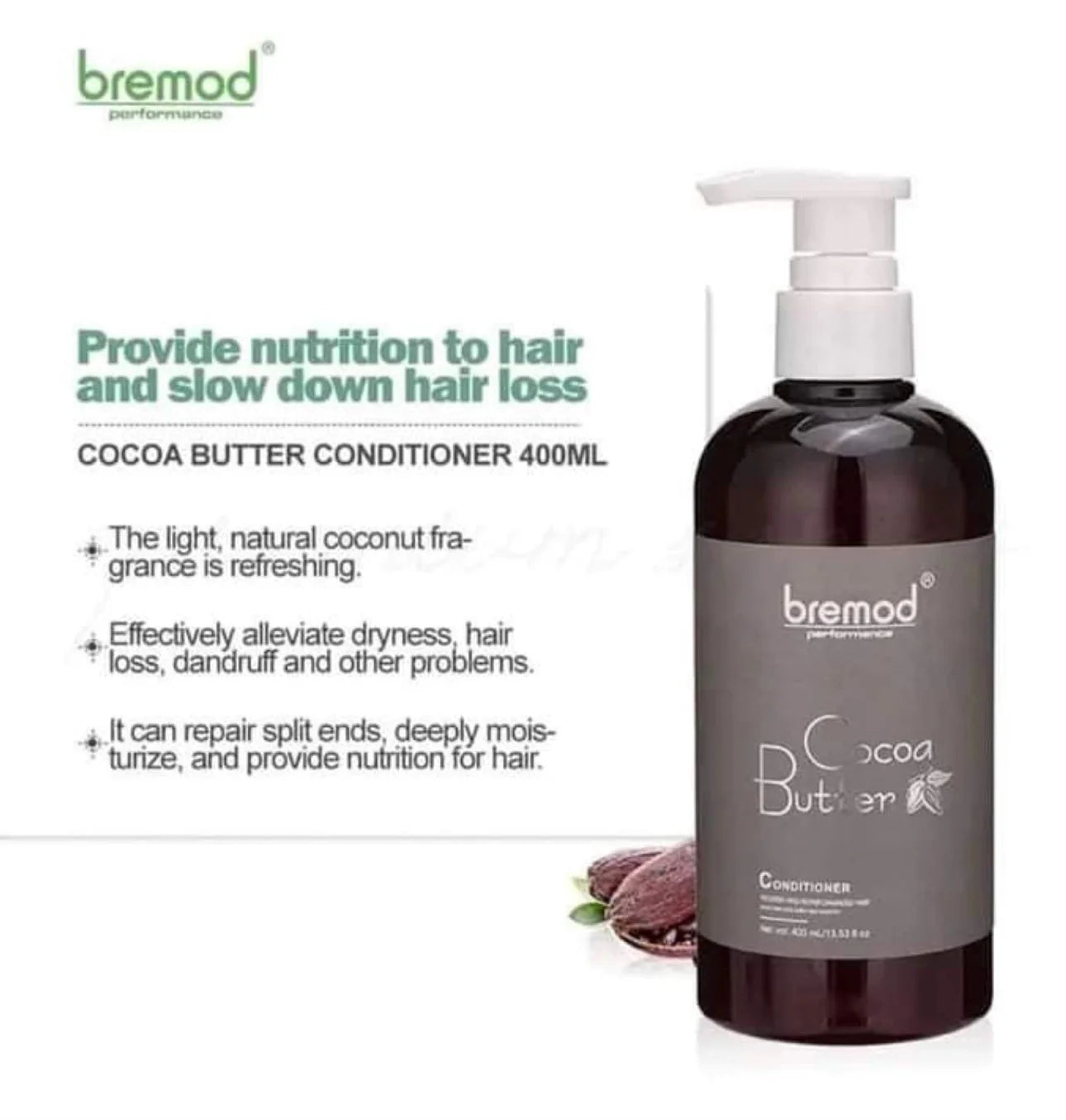 Bremod Cocoa Butter Shampoo & Conditioner 400ml