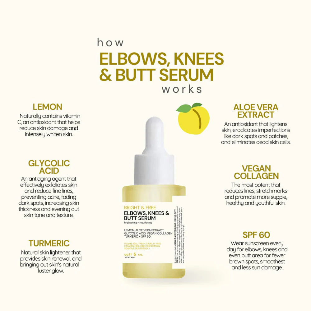 Catt & Co. Bright & Free Elbows Knees & Butt Serum
