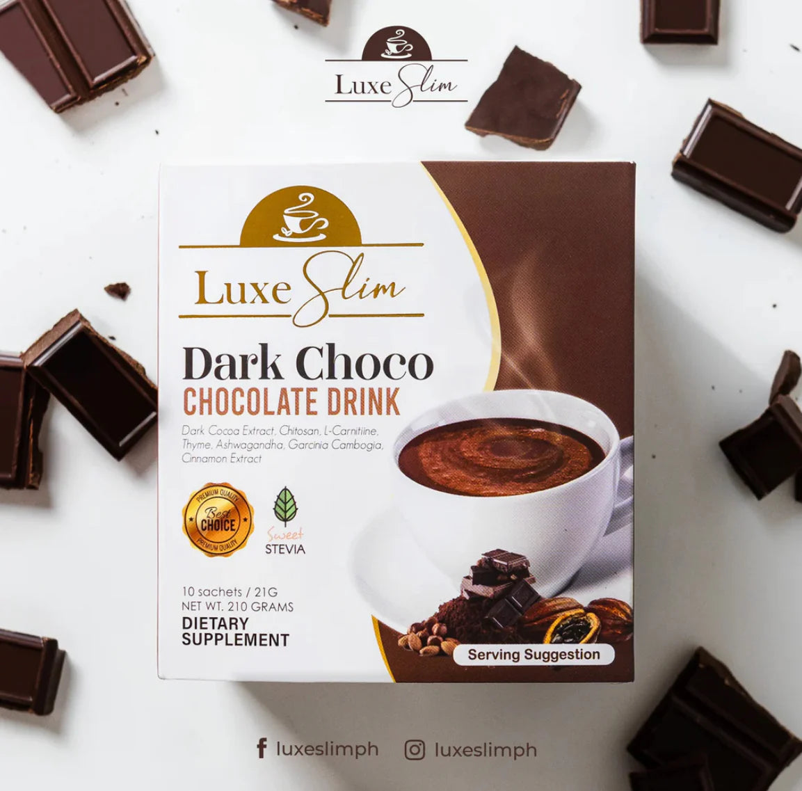 Luxe Slim Dark Choco Chocolate Drink