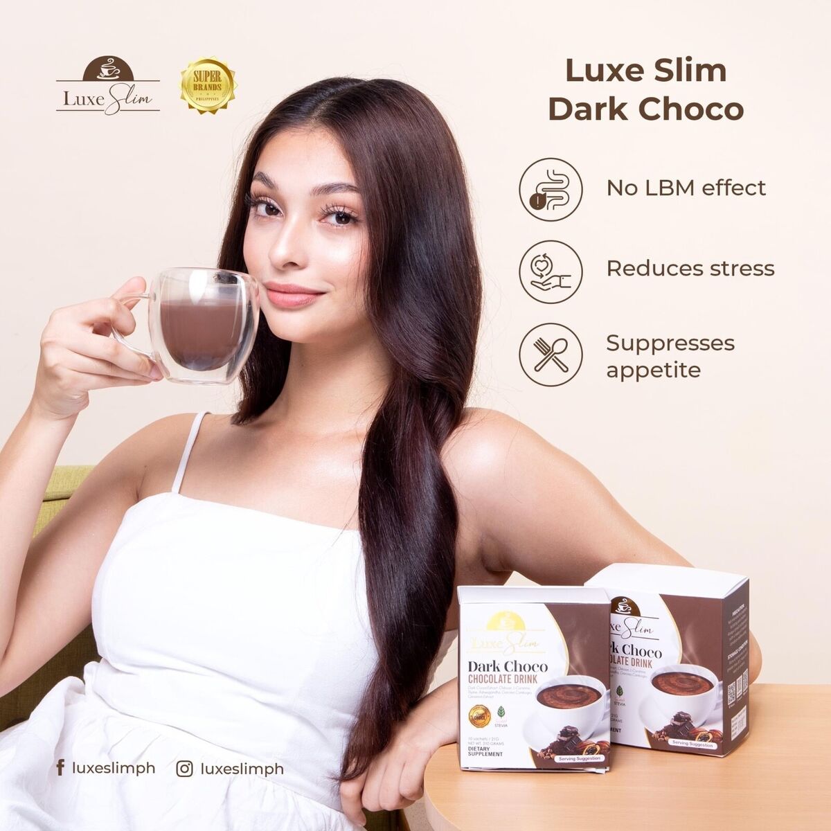 Luxe Slim Dark Choco Chocolate Drink