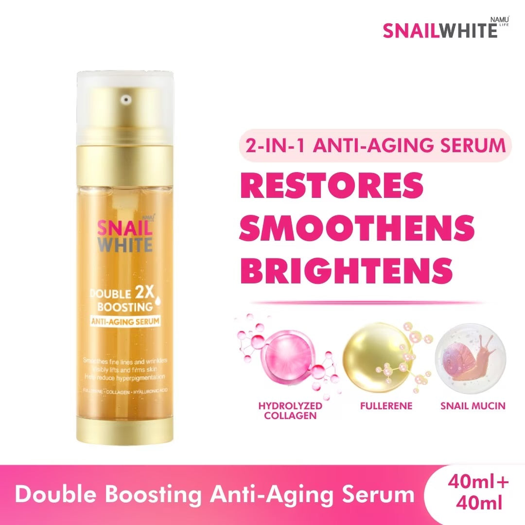 SNAILWHITE Double Boosting Anti-Aging Serum 40ml + 40ml