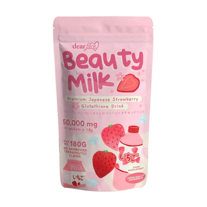 Dear Face Beauty Milk Strawberry Glutathione Drink