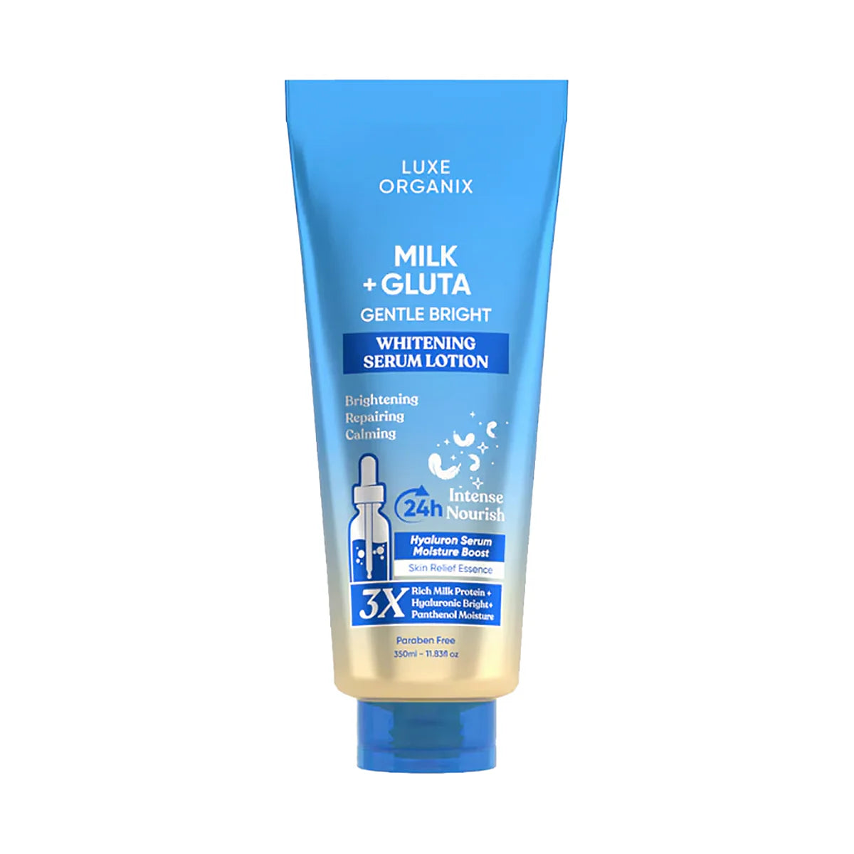 Luxe Organix Milk + Gluta Whitening Serum Lotion 350ml