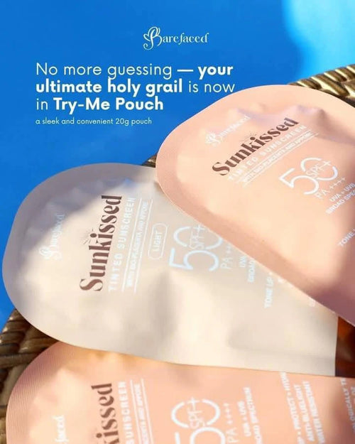 Barefaced sunkissed tinted sunscreen light 30g sachet