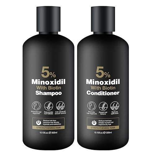 Kormesic 5% Minoxidil with Biotin Shampoo and Conditioner 300ml
