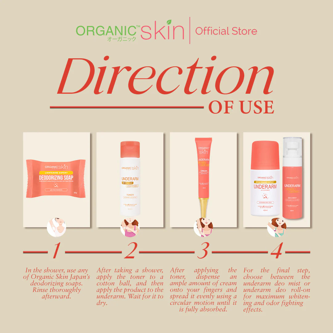 Organic Skin Japan Intensive Whitening Underarm Ultimate Lightening Set