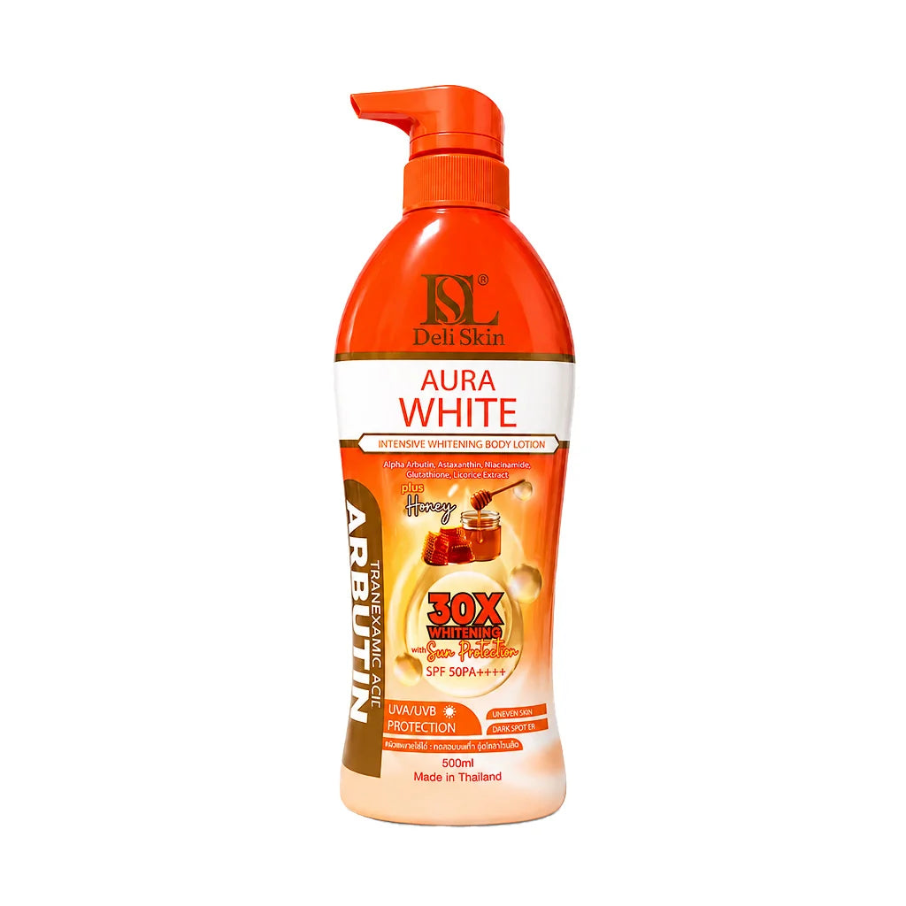 Deli Skin Aura White Intensive Whitening Body Lotion 500ml