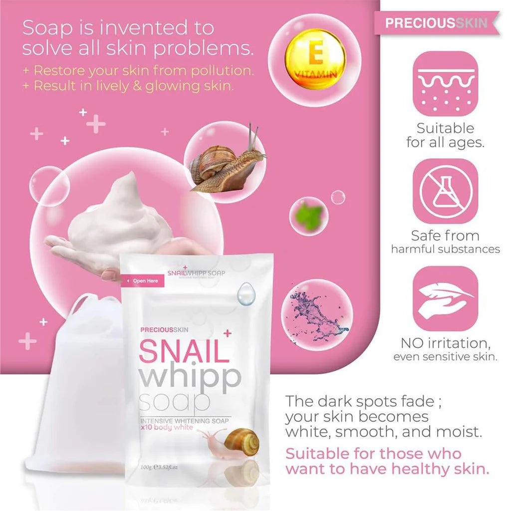 Precious Skin Snail Whipp Soap 120g