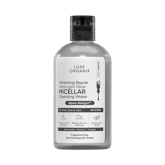 Luxe Organix Whitening Repair Ultra Light Glow Micellar Cleansing Beauty Water 300mL