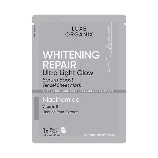 Luxe Organix Whitening Repair Serum Boost Sheet Mask