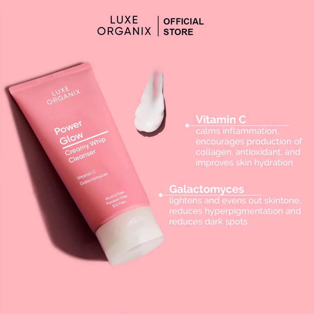 Luxe Organix Power Glow Vita Glow C Whip Cleanser