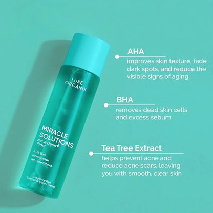 Luxe Organix Miracle Solutions Acne Derm+ Bundle