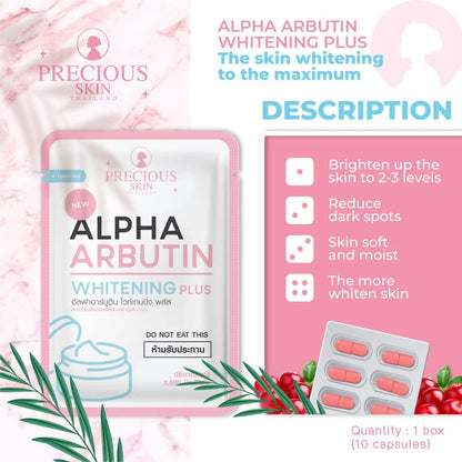 Precious Skin Alpha Arbutin 3 Plus Collagen Whitening Capsule
