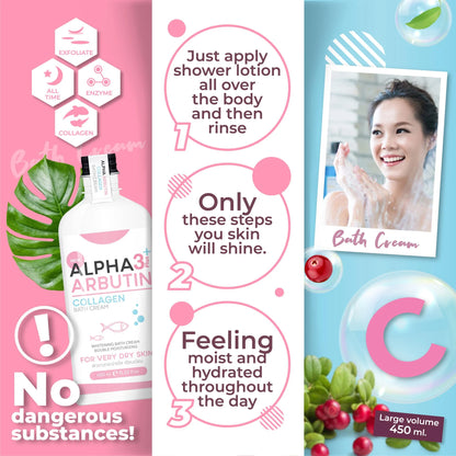 Precious Skin Alpha Arbutin Collagen Bath Cream
