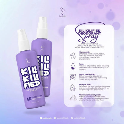 Saskin Kilikilified Deodorant Spray 60ml
