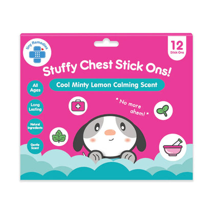 Tiny Buds Stuffy Chest Stick Ons (12 Stickers)