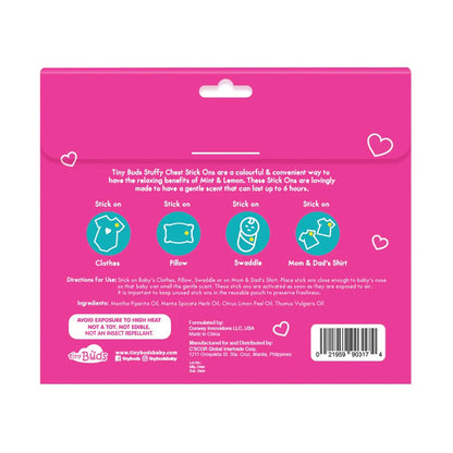 Tiny Buds Stuffy Chest Stick Ons (12 Stickers)