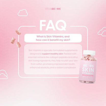 Vitabears Skin Vitamins 60 Gummies