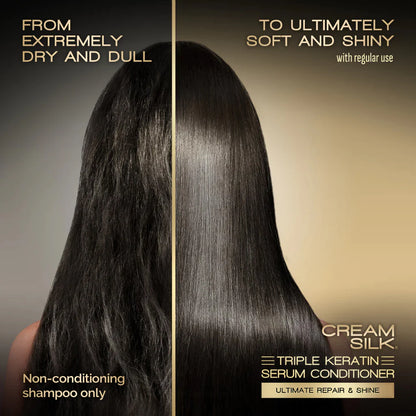 Cream Silk Triple Keratin Collagen Serum Conditioner 170ml