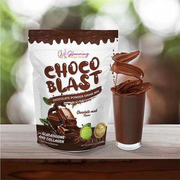 Glowming Shape Choco Blast by CC - Chocolate Mint Flavor, 10 Sachets