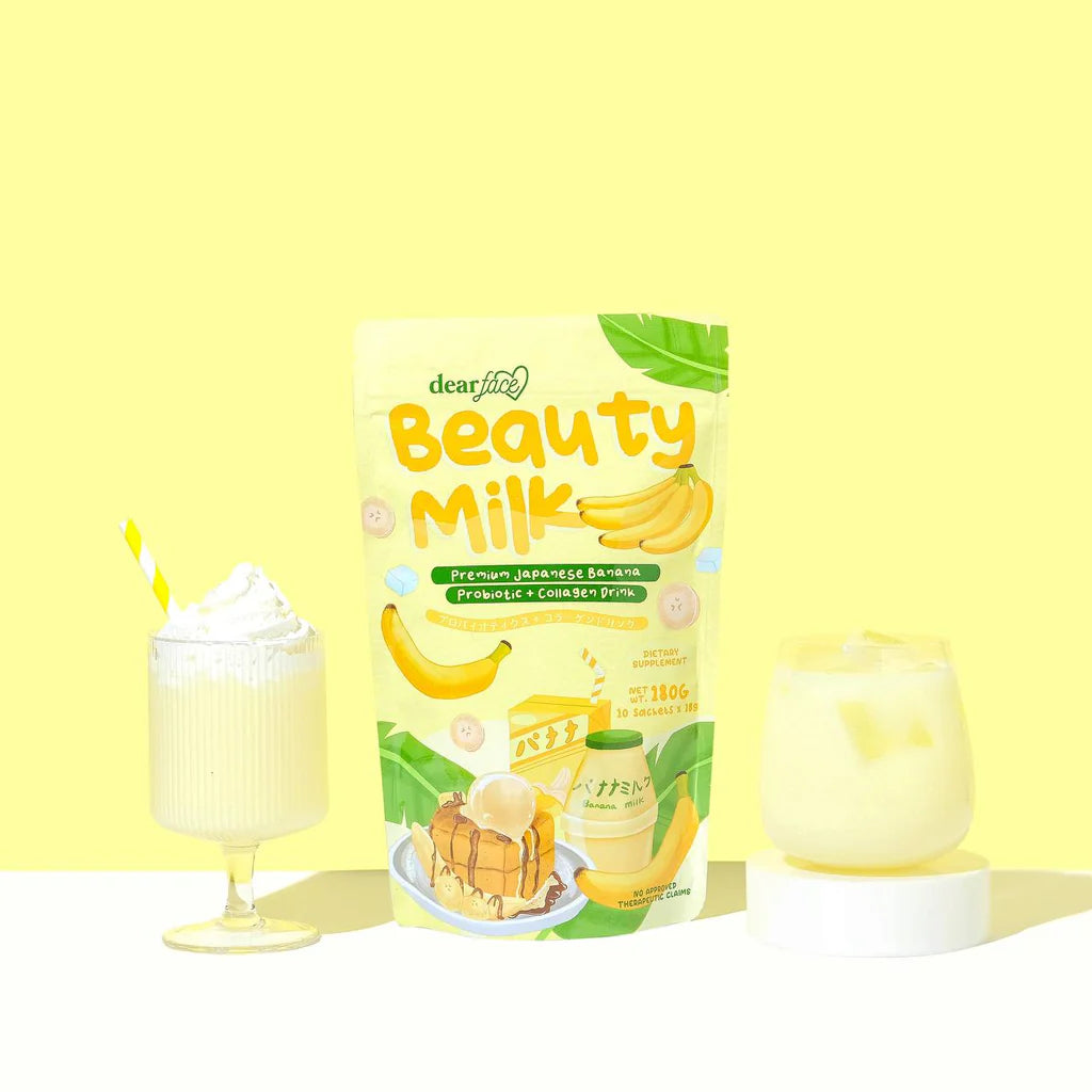BEAUTY MILK PREMIUM JAPANESE BANANA PROBIOTIC + COLLAGEN DRINK