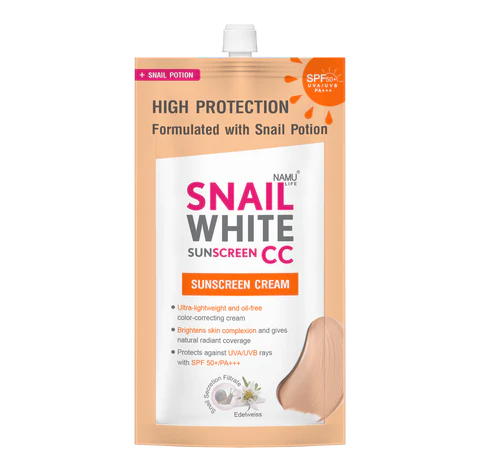 SNAILWHITE
CC SUNSCREEN SPF 50+ PA+++ 6ml