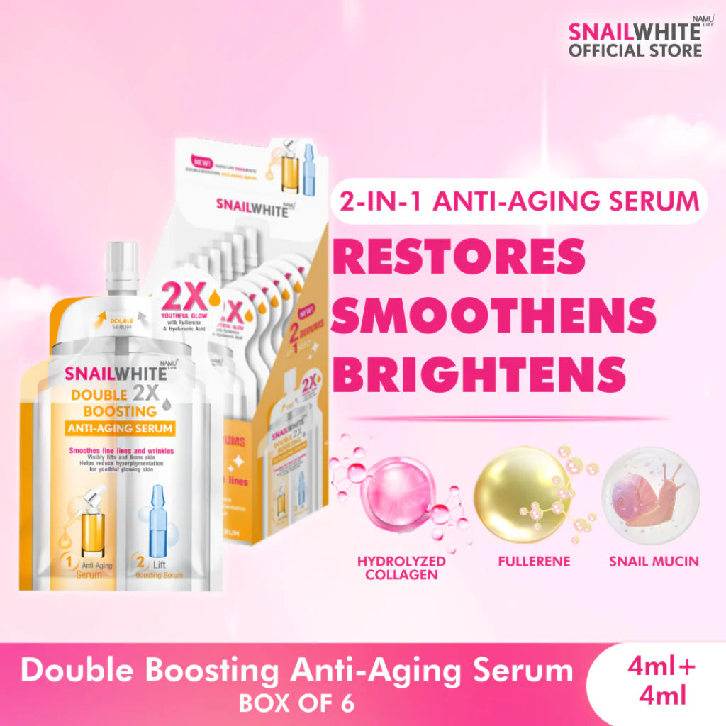 SNAILWHITE Double Boosting Brightening and Antiaging Serum Bundle