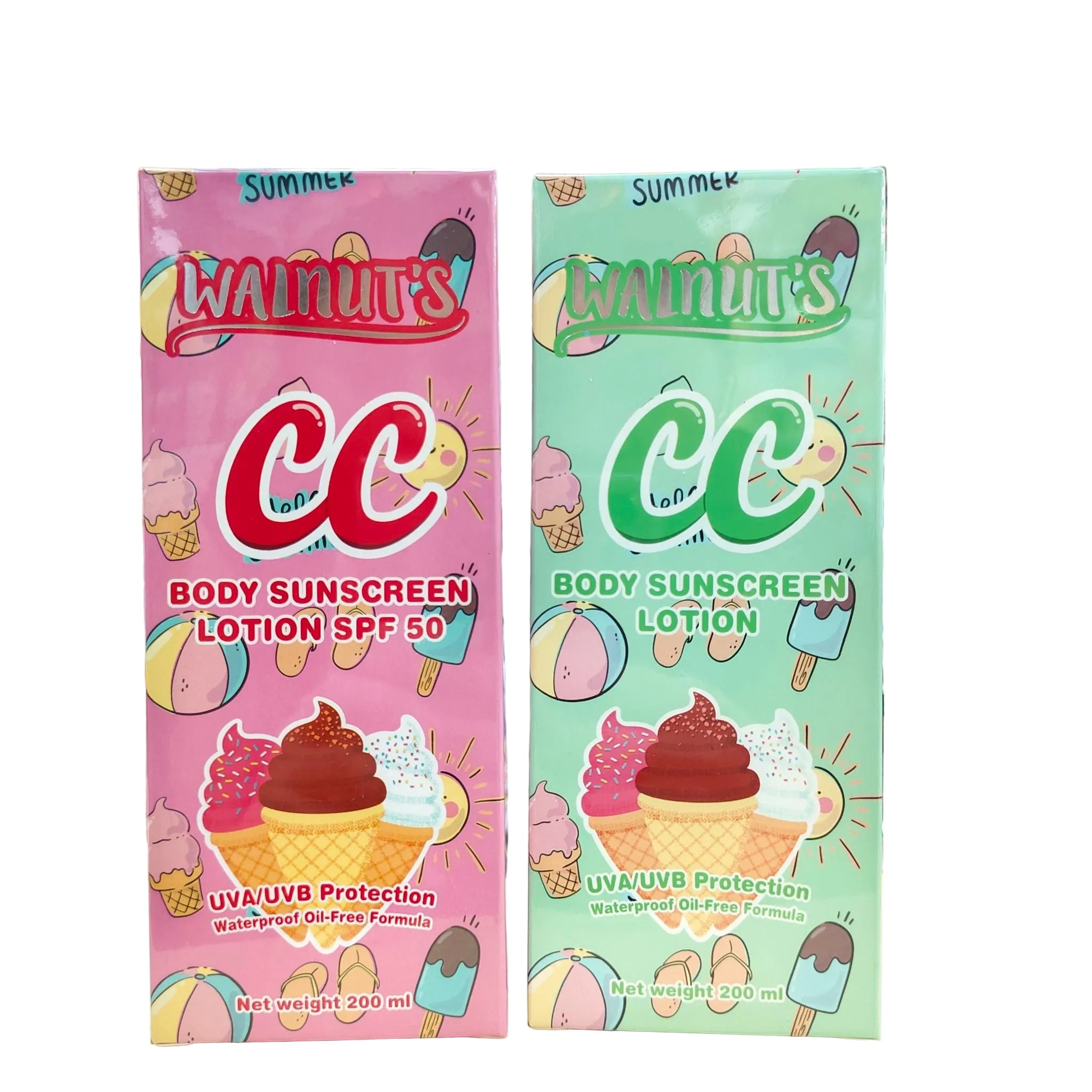 Walnuts CC Body Suncreen Lotion BUNDLE 200ml