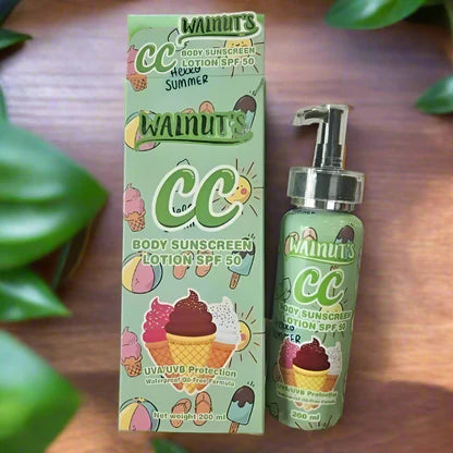 Walnuts CC Body Suncreen Lotion SPF50 200ml