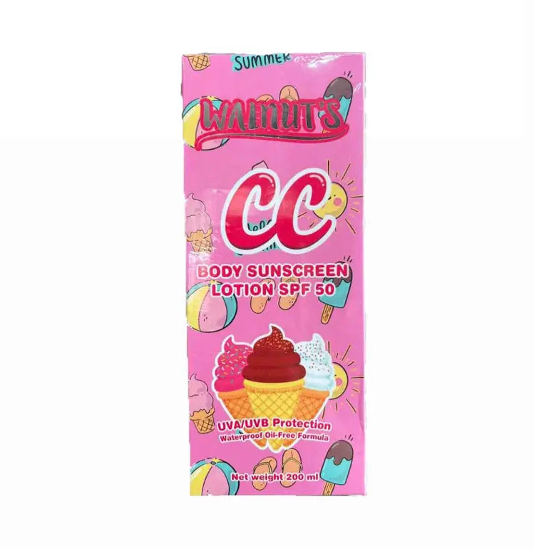 Walnuts CC Body Suncreen Lotion SPF50 200ml